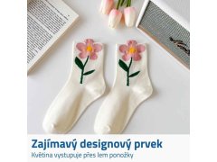 Ponožky s květy 2
