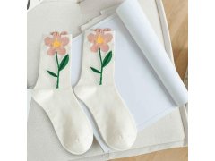 Ponožky s květy 4