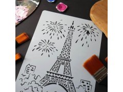 Šablona s motivem - Eiffelova věž 4