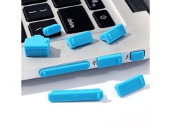 Silikonové záslepky konektorů do notebooku - modré