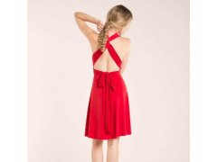 Univerzální šaty krátké - červené 7
