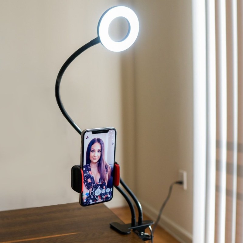 Selfie držák na telefon s LED přisvícením - Dárky.pro