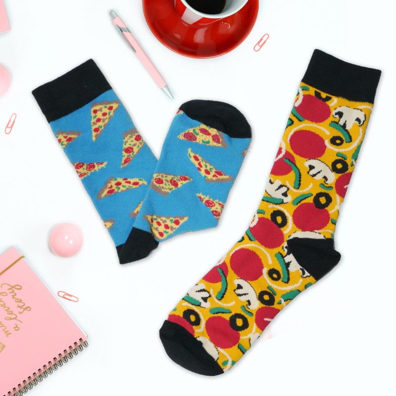 Veselé ponožky - pizza - Dárky.pro