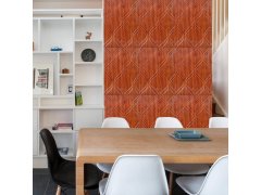 3D tapeta ornament - dřevěný 7