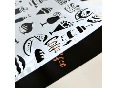 5 ks vyškrabávacích šablon A4 + 2 pera 6