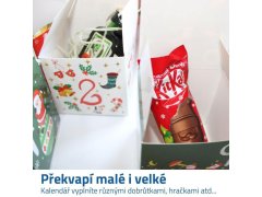 Adventní kalendář - plnitelné krabičky 24 ks 3