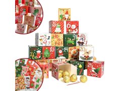 Adventní kalendář - plnitelné krabičky 24 ks 9