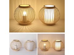 Bambusová stolní lampa s LED žárovkou 5