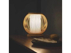 Bambusová stolní lampa s LED žárovkou 9