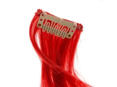 Barevné příčesky do vlasů - červené 5