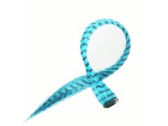 Barevný clip in pramínek 45 cm, mývalí ocas - modrý 11