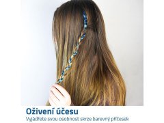 Barevný příčesek do vlasů - modrý 2