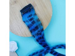 Barevný příčesek do vlasů - modrý 4