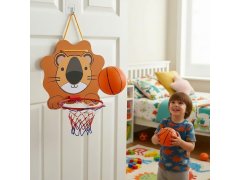 Basketbalový koš na dveře - sada s&nbsp;míčkem a&nbsp;pumpičkou 3