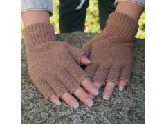 Bezprsté rukavice - hnědé 5