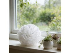 Bílá papírová dekorace Pompom 20 cm 5 ks 2