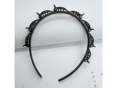 Čelenka se sponkami - černá 11