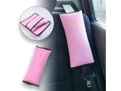 Cestovní polštář do auta na pás - růžový 5