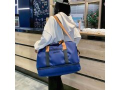Cestovní taška s popruhem - modrá 7