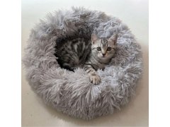 Chlupatý pelíšek pro kočky, průměr 40 cm 5
