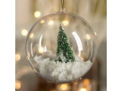 Čiré vánoční ozdoby 5 ks - plnitelné 11