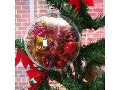 Čiré vánoční ozdoby 5 ks - plnitelné 12