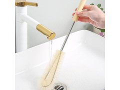 Čistící kartáč na lahve s&nbsp;dřevěnou rukojetí 6