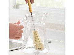 Čistící kartáč na lahve s&nbsp;dřevěnou rukojetí 7