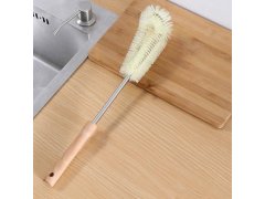 Čistící kartáč na lahve s&nbsp;dřevěnou rukojetí 8