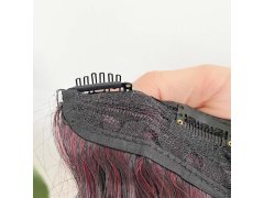 Clip in pás pro barevné podbarvení vlasů - hnědo-červený 3