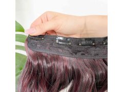 Clip in pás pro barevné podbarvení vlasů - hnědo-červený 8