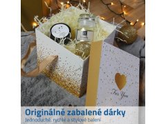 Dárková krabička 15 cm - třpytky 2