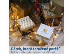 Dárková krabička 15 cm - třpytky 3