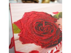Dárková krabička 15 cm - valentýnská růže 5