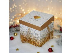 Dárková krabička 22 cm - třpytky 7