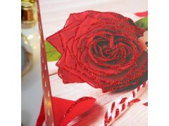 Dárková krabička 22 cm - valentýnská růže 4