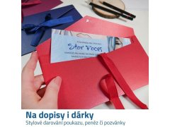 Dárková obálka - červená 2