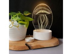 Dekorativní 3D lampa - medúza 2