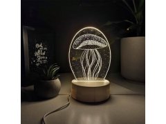 Dekorativní 3D lampa - medúza 5