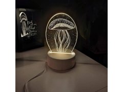 Dekorativní 3D lampa - medúza 7