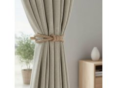 Dekorativní spona na závěs lano - hnědé 5