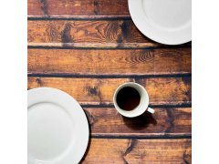Dekorativní ubrus s&nbsp;dekorem dřeva 61 x 61 cm 1