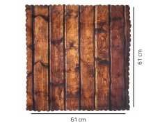 Dekorativní ubrus s&nbsp;dekorem dřeva 61 x 61 cm 4