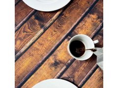 Dekorativní ubrus s&nbsp;dekorem dřeva 61 x 61 cm 5
