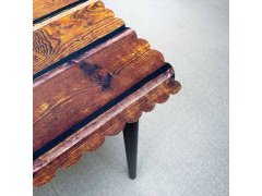 Dekorativní ubrus s&nbsp;dekorem dřeva 61 x 61 cm 7