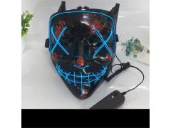 Děsivá svítící maska - zelená 8