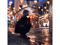 Deštník se vzorem - vitráž 6