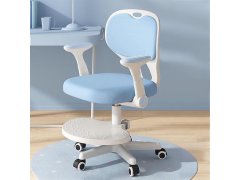 Dětská rostoucí otočná židle k&nbsp;psacímu stolu - světle modrá