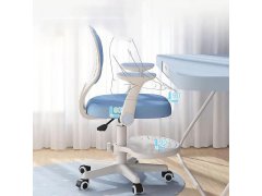 Dětská rostoucí otočná židle k&nbsp;psacímu stolu - světle modrá 2