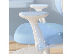 Dětská rostoucí otočná židle k&nbsp;psacímu stolu - světle modrá 3